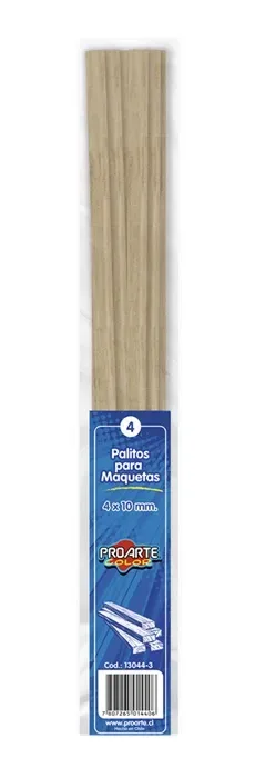 Palo Maqueta 4x10mm Proarte1