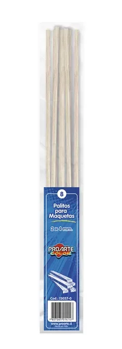 Palo Maqueta 2x4mm Proarte1