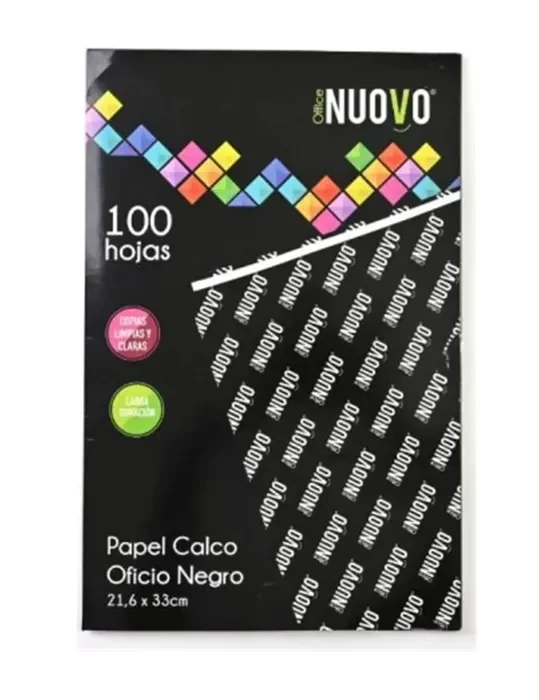 Set Calco 21x33 Negro 100h Nuovo1