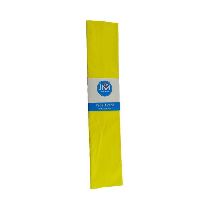 Papel Crepe 50x200cm Color JM Amarillo1