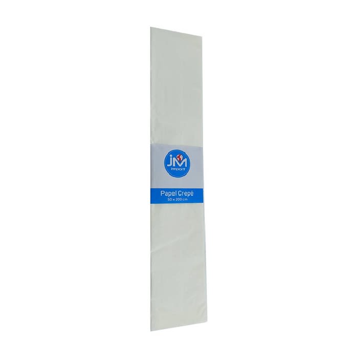 Papel Crepe 50x200cm Color JM Blanco1
