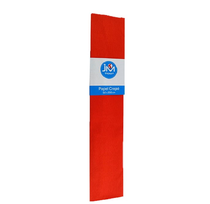 Papel Crepe 50x200cm Color JM Rojo1