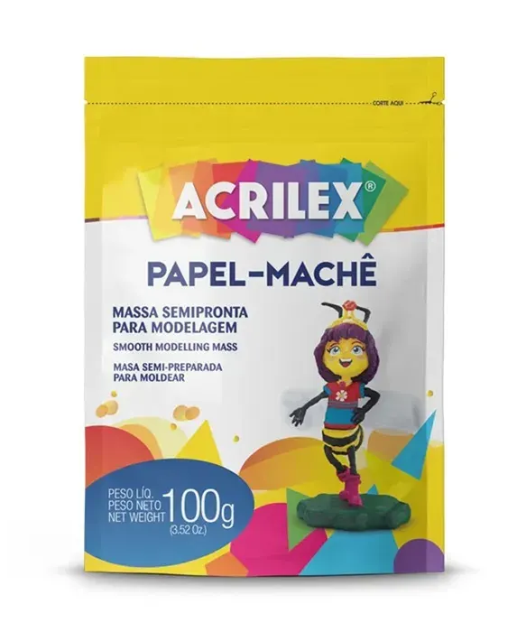 Papel Mache 100g Acrilex1