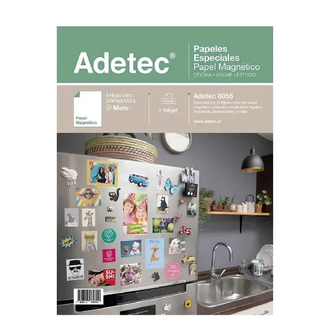 Set 5h Papel Magnetico 650gms Injet Adetec1