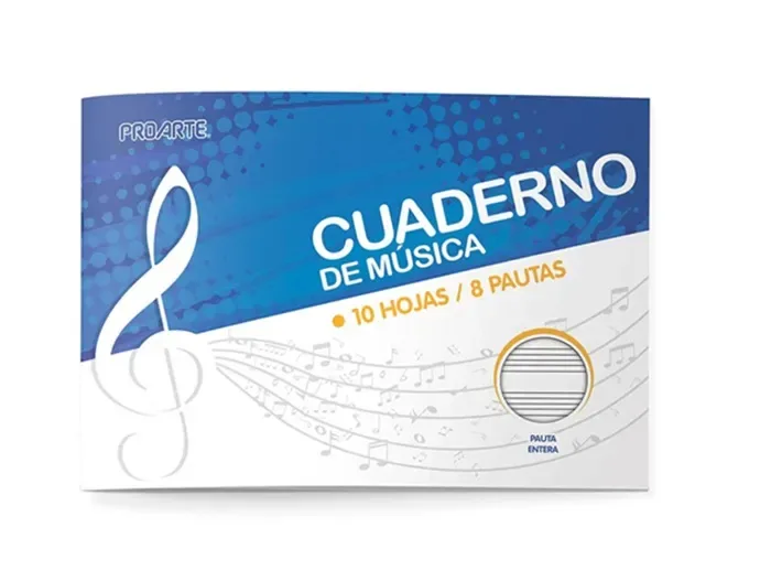 Cuaderno Musica 10h Pauta Entera Proarte1
