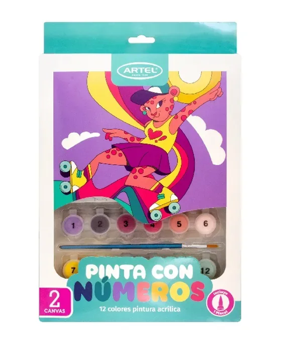 Set Pinta con Numeros Animalitos 2 Artel1