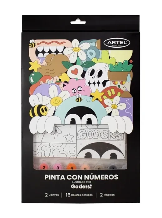 Set Pinta con Numeros Ilust Godersi Artel1