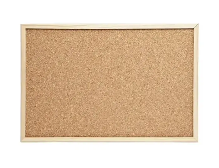 Pizarra de Corcho 40x60 Borde Madera Importada1