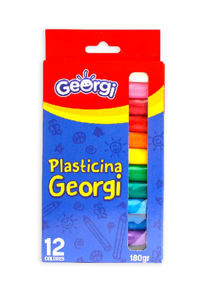 Plasticina 12 col. 180 gr Georgi3