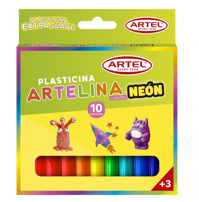 Plasticina Neon 10 Unidades2