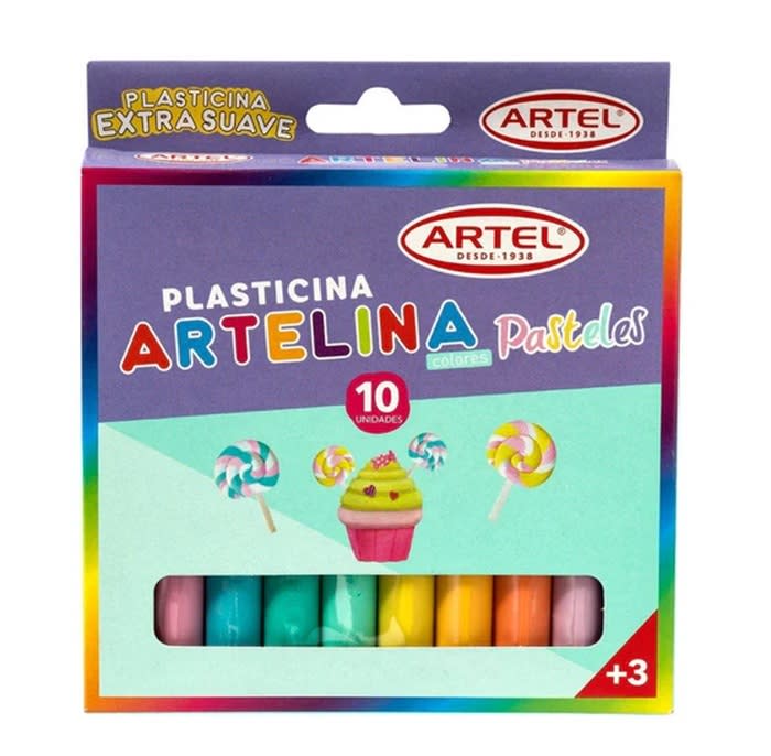 Plasticina Pastel 10 Unidades1
