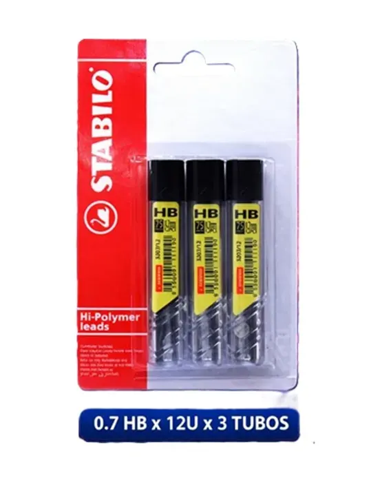 Rep. Minas 0.7 HB 3 x 12piezas Stabilo1