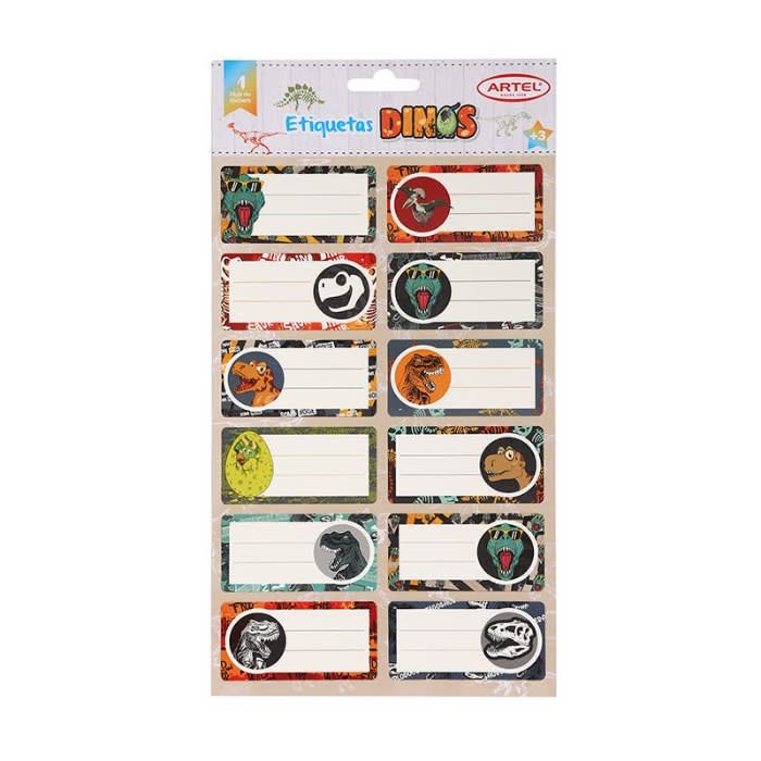 Set 12 Etiquetas Autoadhesivas Niño Artel2