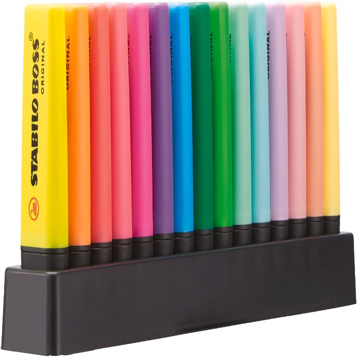 Destacador set de 15 Boss Stabilo 7015-011