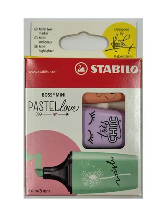 Set Destacador Mini (3) Stabilo1