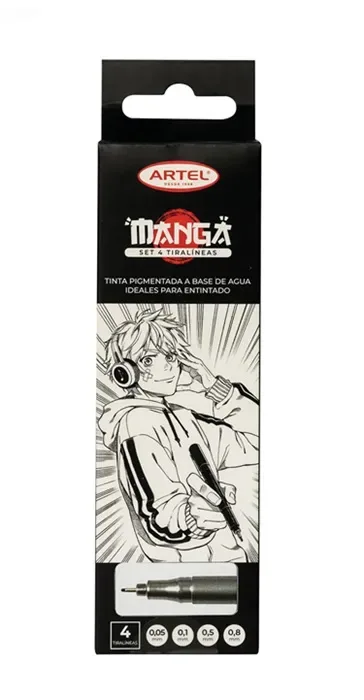 Set 4 Tiralineas Manga Artel1