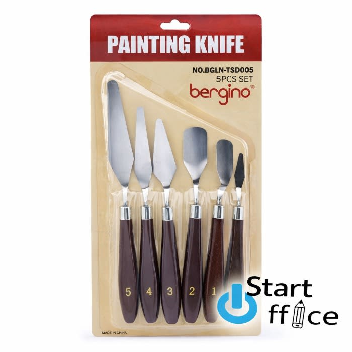 Set 5 Espatulas Profesional Bergino1