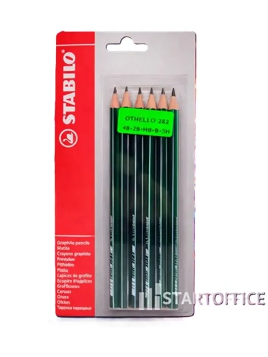 Set 6 Lapices Grafitos 2B/4B/HBx2/2H 1016781 Stabilo1