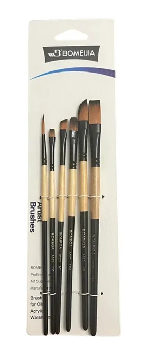 Set 6 Pinceles Profesionales Bomeijia1