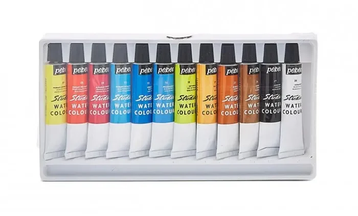 Set Acuarela 12 Colores 12ml Pebeo2