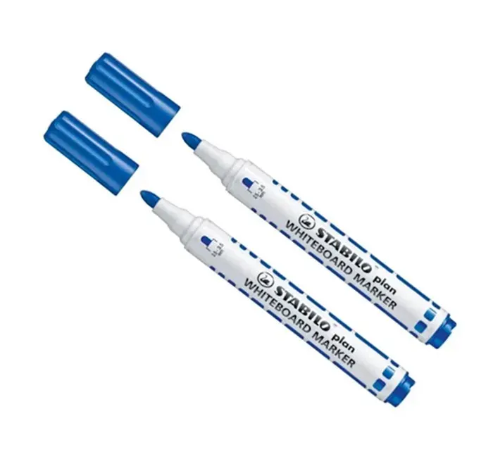 Set 2 Plumones Pizarra Azul Stabilo1