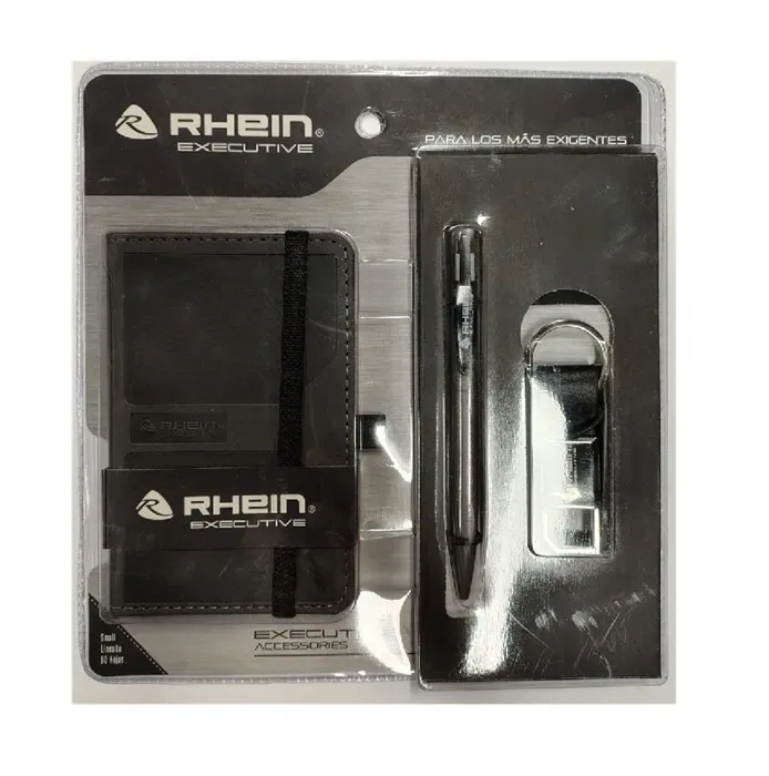 Pack Executive Libreta Small + Lapiz + Llavero 870123 Rhein1