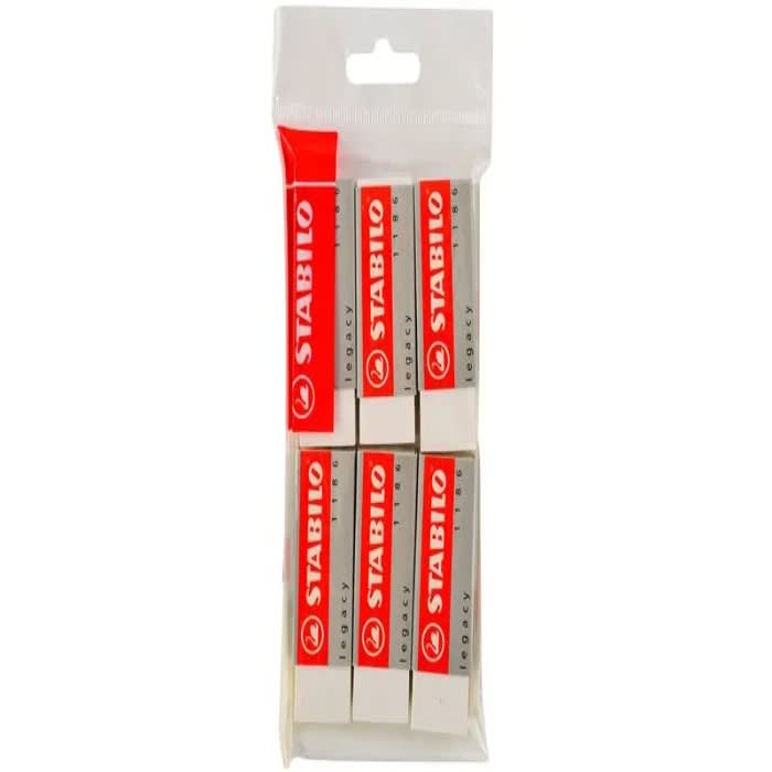 Set Goma Borrar 6un Stabilo1