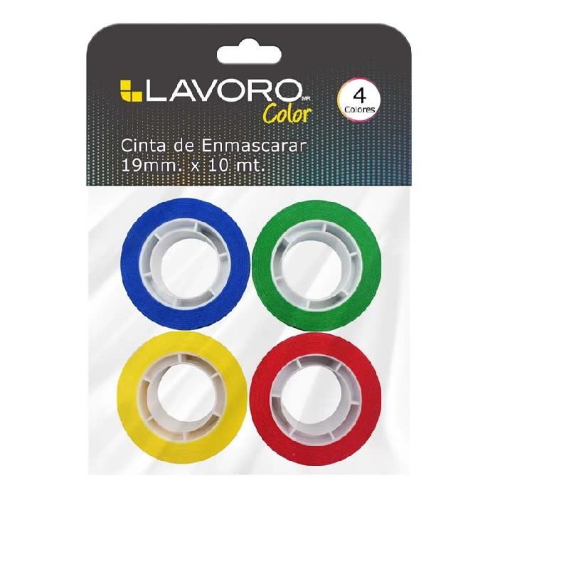 Set Masking 4 Colores 19mm X 10mt Lavoro1