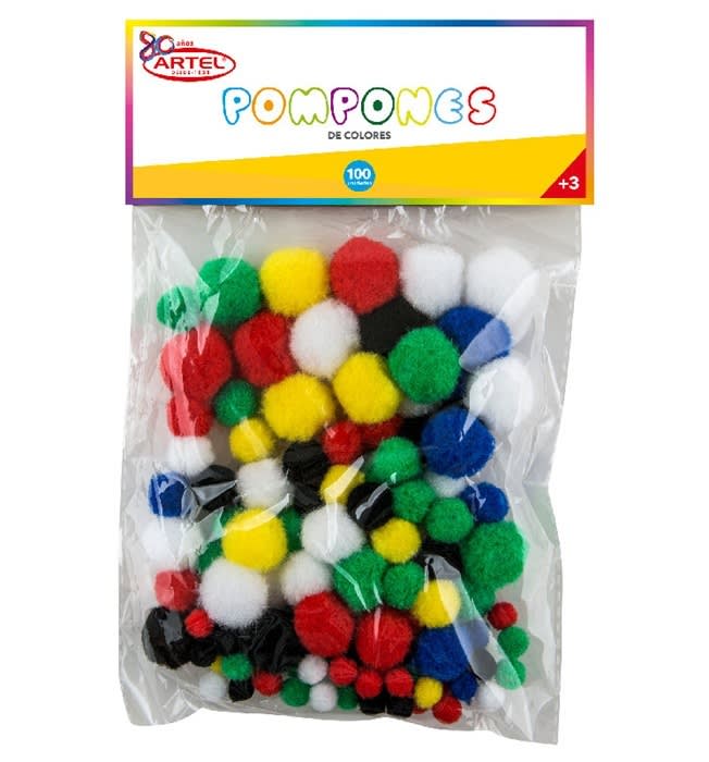 Pompones - Colores Solidos y Brillantes1