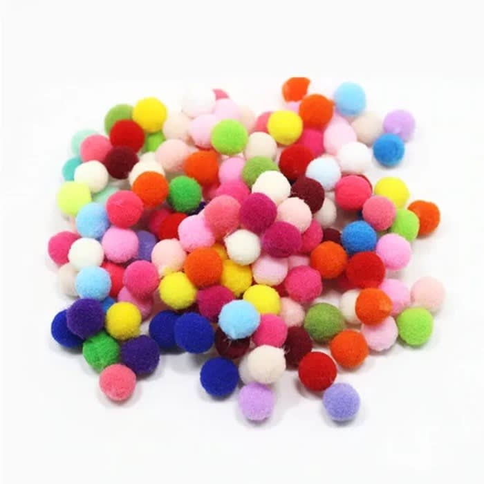Set Pompones de Colores Importado1