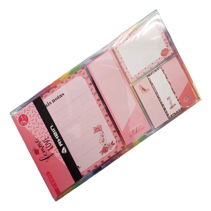 Set Pos It Rose Gold Caja Acril Rhein1