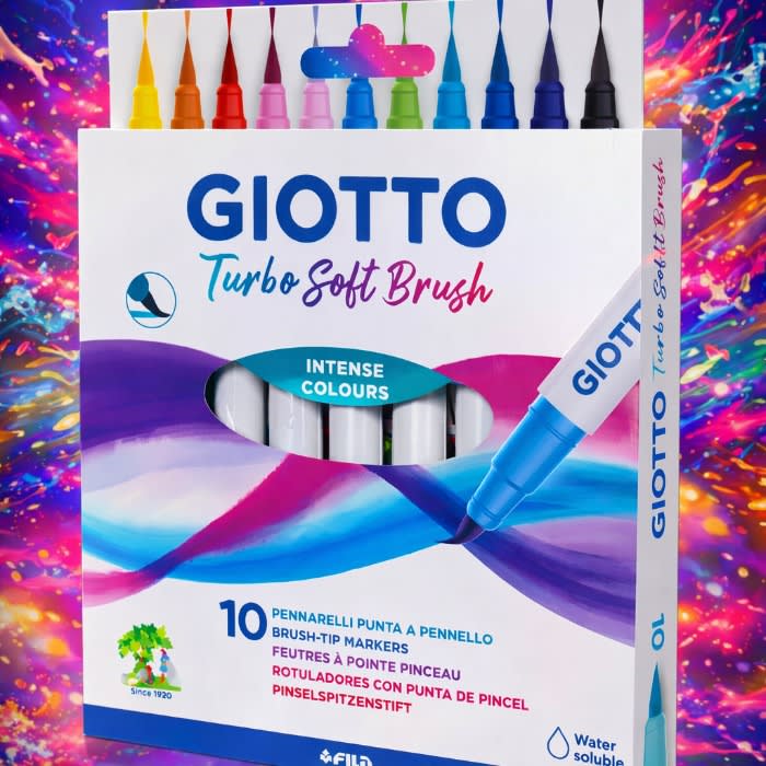 Marcadores Soft Brush 10 col Giotto1