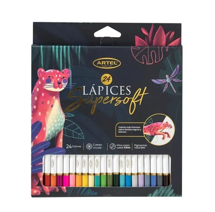 Lapices Colores Super Soft 24col Artel1
