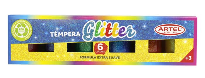 Est Pintura Glitter Artel 6 Color 15 ml4