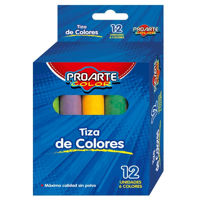 Tiza 12 Colores Proarte1