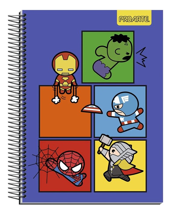 Cuad. Carta Marvel Kawaii 150H Proarte1