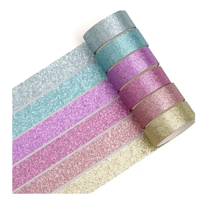 Cajita 6 Washitape C/Glitter Gradient Artel1