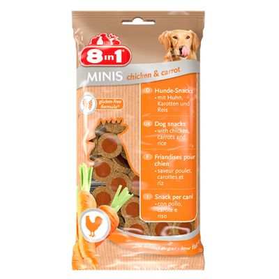 8in1 Minis Snack Chicken Carrot 100gr 8in1 Minis Snack Chicken Carrot 100gr