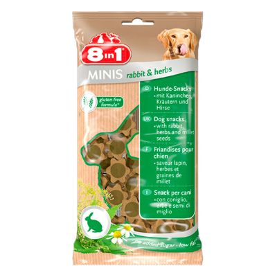 8in1 Minis Snack Rabbiit Herbs 100gr 8in1 Minis Snack Rabbiit Herbs 100gr