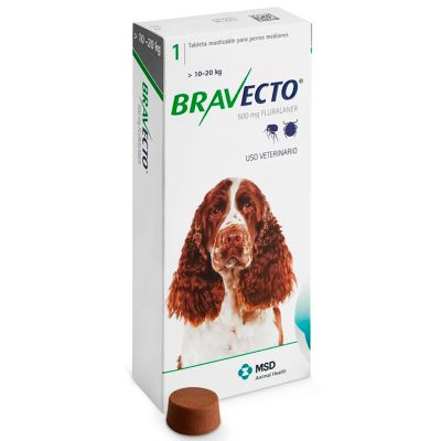 Bravecto 10 a 20kg Desparasitante Bravecto 10 a 20kg Desparasitante