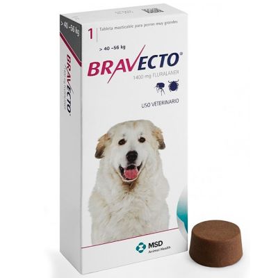 Bravecto 40 a 56kg Desparasitante Bravecto 40 a 56kg Desparasitante
