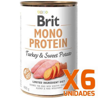 Brit Care Mono Protein Pavo y Papa Dulce Pack 6 Unidades Brit Care Mono Protein Pavo y Papa Dulce Pack 6 Unidades