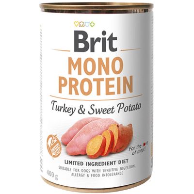 Brit Care Mono Protein Pavo y Papa Dulce 400gr Brit Care Mono Protein Pavo y Papa Dulce 400gr