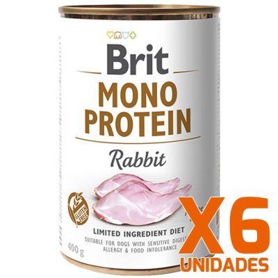 Brit Care Mono Protein Rabbit Pack 6 Unidades Brit Care Mono Protein Rabbit Pack 6 Unidades