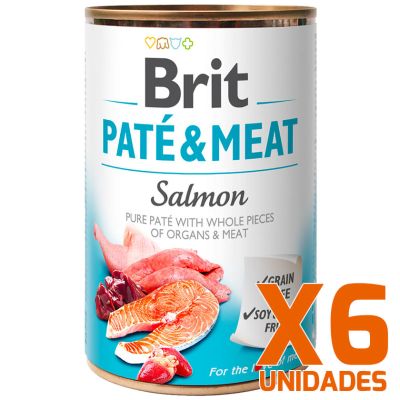 Brit Care Paté & Meat Salmón - Pack 6 Unidades Brit Care Paté & Meat Salmón - Pack 6 Unidades