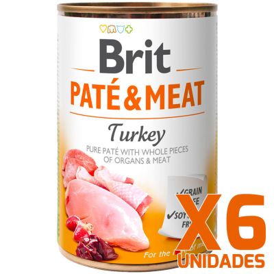 Brit Care Paté & Meat Turkey - Pack 6 Unidades Brit Care Paté & Meat Turkey - Pack 6 Unidades