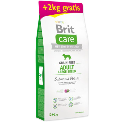 Brit Care Adult Large Breed Salmón 12kg + 2kg Gratis! Brit Care Adult Large Breed Salmón 12kg + 2kg Gratis!