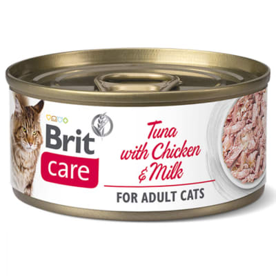 Brit Care Atún, Pollo y Leche 70gr Brit Care Atún, Pollo y Leche 70gr