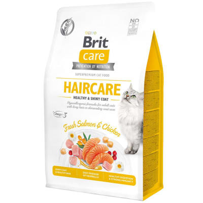 Brit Care Cat Haircare Healthy and Shinny Coat 2kg Brit Care Cat Haircare Healthy and Shinny Coat 2kg