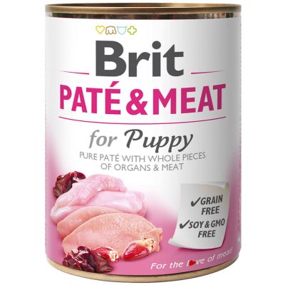 Brit Care Paté & Meat Puppy 800gr Brit Care Paté & Meat Puppy 800gr